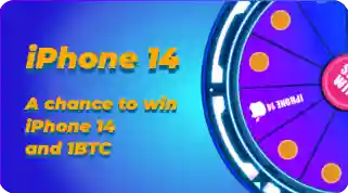 PhlWin Promotion - chance to win iPhone 14 and 1BTC
